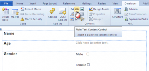 word forms04   Make A Fillable Form In Word 2010 & Collect Data The Easy Way