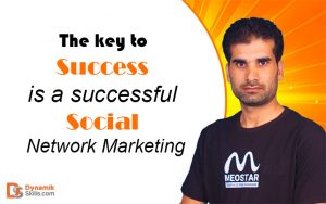 The key to success is a successful network marketing