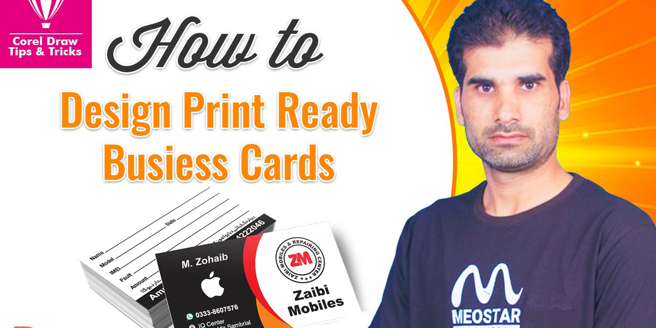 How to design Printing Ready Business Card in Corel Draw | Graphic Designing Tips & Tricks