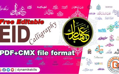 Eid Ul Fiter Typography Editable Calligraphy