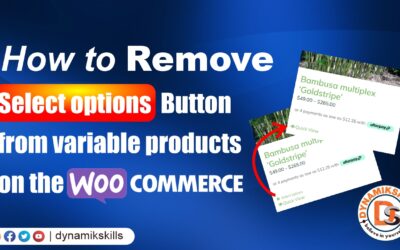 How to remove “Select options” button from variable products on the WooCommerce category or shop page