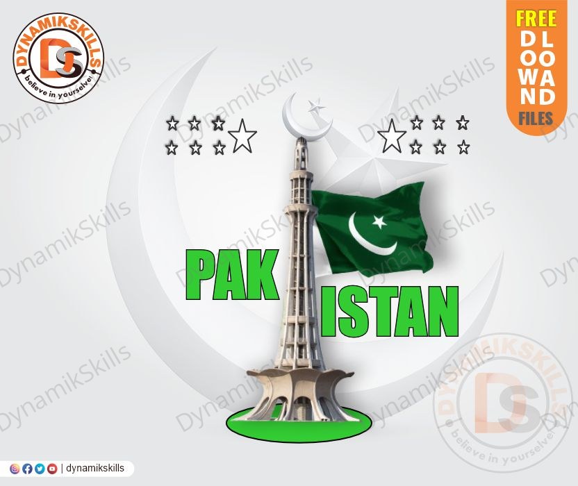 Pakistan Zindabad Independence Day Artwork – Free CDR & PDF Download
