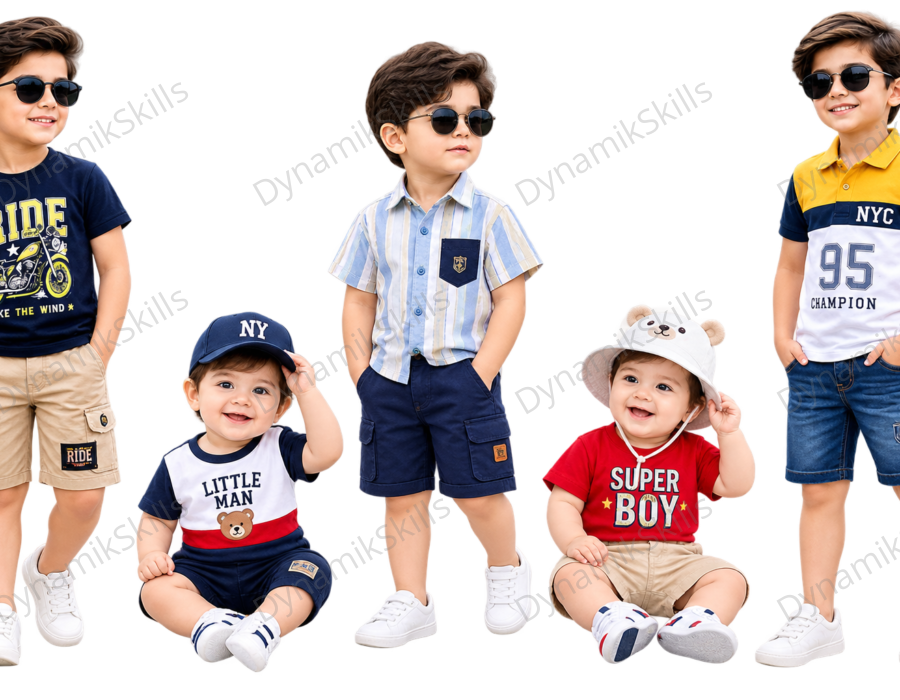 Cute Kids Boys PNG Collection – Transparent Background