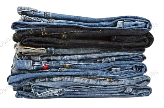 Folded Jeans PNG – Denim Pants Stack Transparent Background