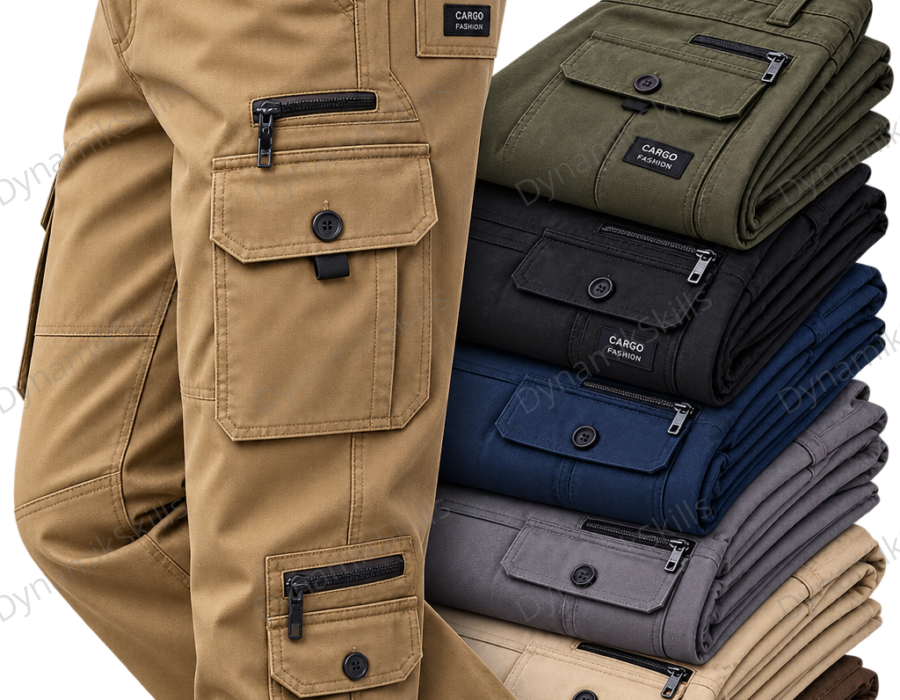 Cargo Pants PNG – Men’s Cargo Trousers Collection Transparent Background